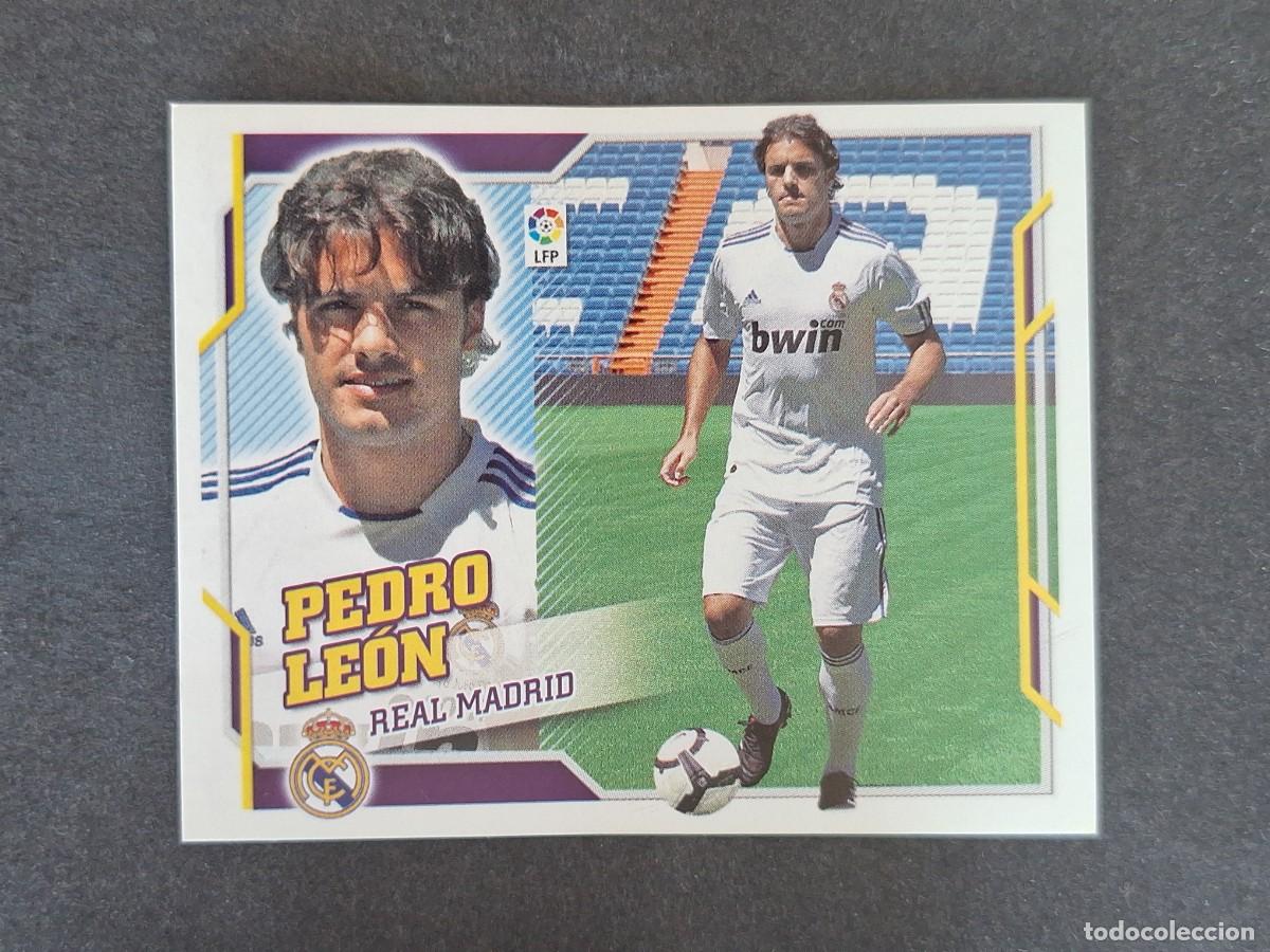Cromos de f&uacute;tbol: L4 PEDRO LEON REAL MADRID FICHAJE 10 LIGA ESTE 2010 2011 10 11 NUNCA PEGADO SIN PEGAR
