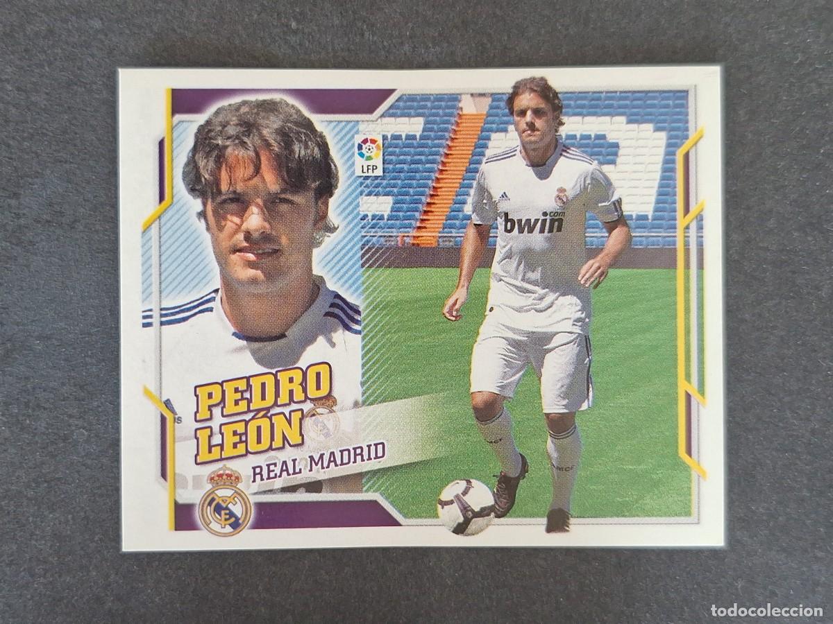 Cromos de f&uacute;tbol: L4 PEDRO LEON REAL MADRID FICHAJE 10 LIGA ESTE 2010 2011 10 11 NUNCA PEGADO SIN PEGAR
