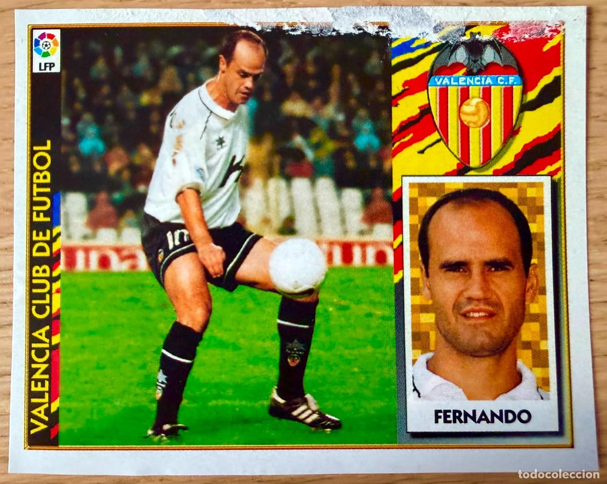 Cromos de f&uacute;tbol: FERNANDO VALENCIA 97 98 1997 1998 LIGA EDICIONES ESTE RECORTADO STICKER