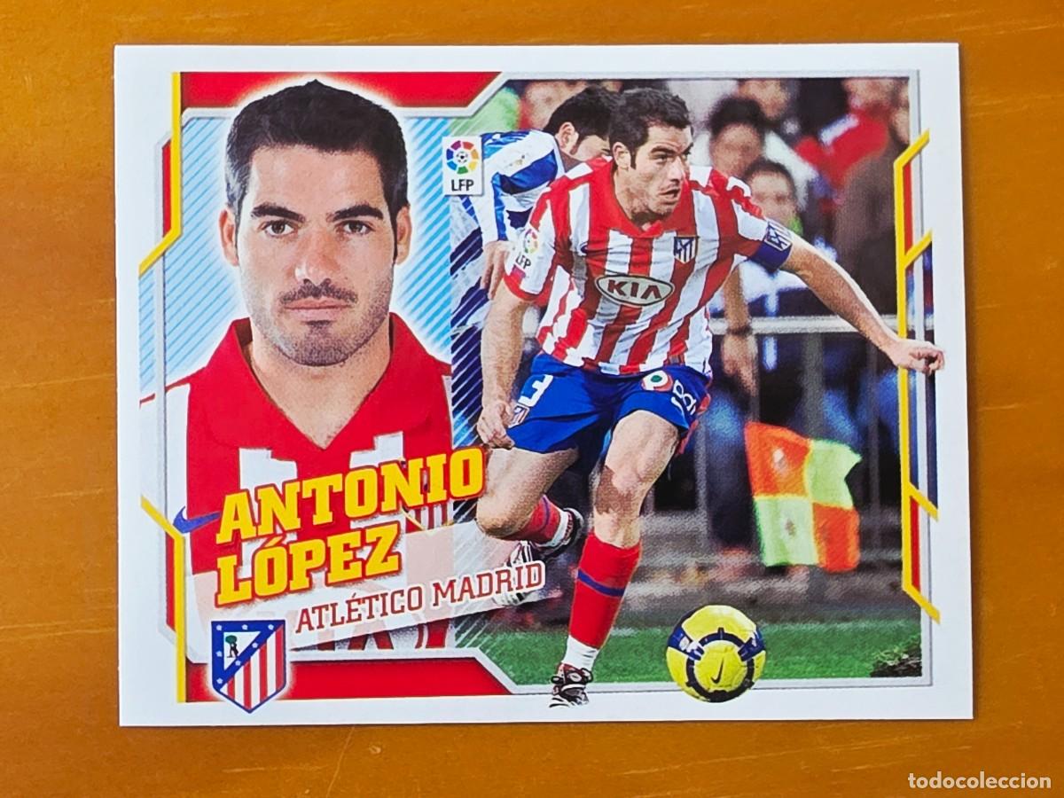 Cromos de f&uacute;tbol: 7 Antonio L&oacute;pez, Atl&eacute;tico de Madrid, Panini Ediciones Liga Este 2010 2011 10 11