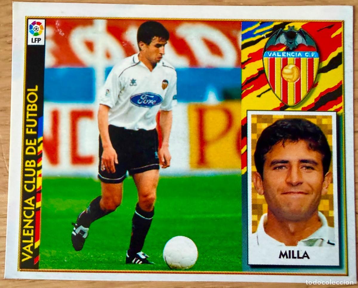 Cromos de f&uacute;tbol: MILLA VALENCIA 97 98 1997 1998 LIGA EDICIONES ESTE RECORTADO STICKER