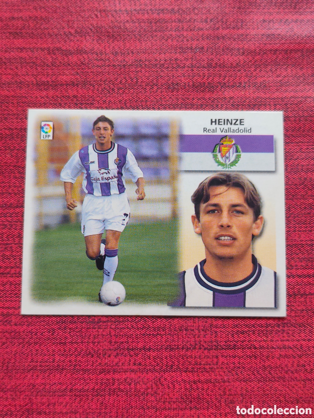 Cromos de f&uacute;tbol: COLOCA HEINZE REAL VALLADOLID EDICIONES ESTE 1999 2000