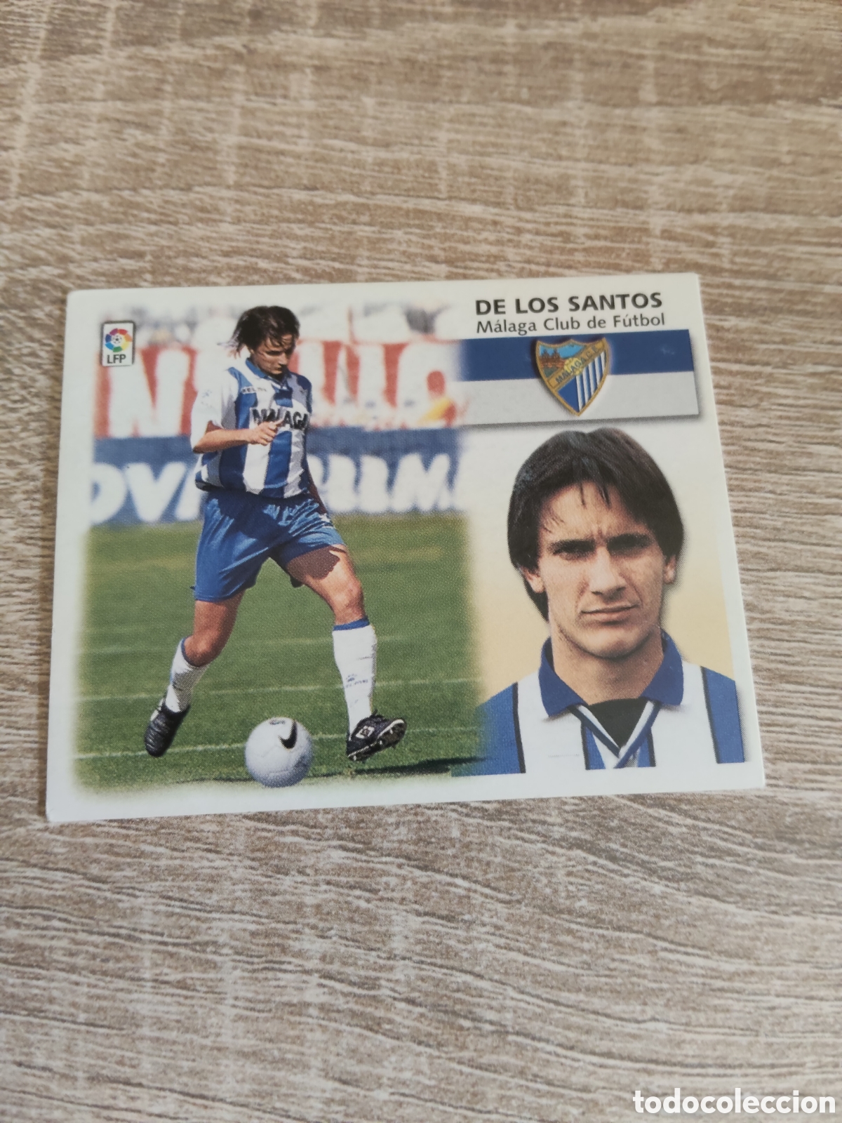 Cromos de f&uacute;tbol: De los Santos M&aacute;laga liga 1999 2000 99 00 ediciones este