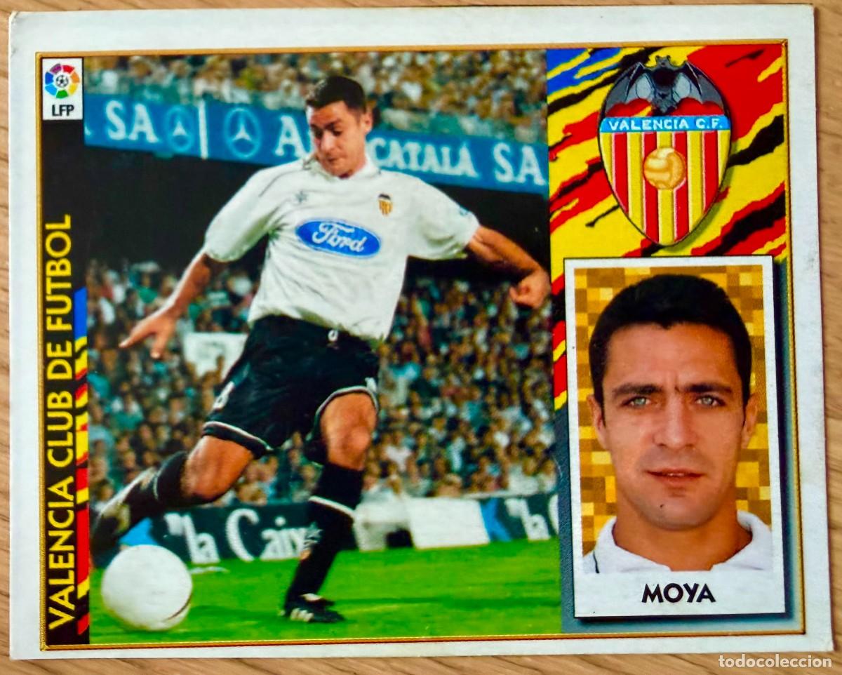 Cromos de f&uacute;tbol: MOYA BAJA VALENCIA 97 98 1997 1998 LIGA EDICIONES ESTE RECORTADO STICKER