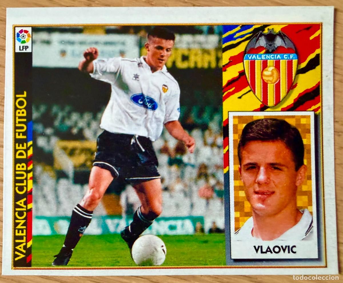 Football Stickers: VLAOVIC VALENCIA 97 98 1997 1998 LIGA EDICIONES ESTE RECORTADO STICKER