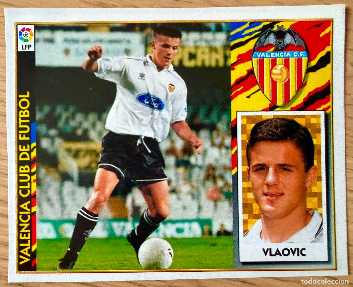 Football Stickers: VLAOVIC VALENCIA 97 98 1997 1998 LIGA EDICIONES ESTE RECORTADO STICKER