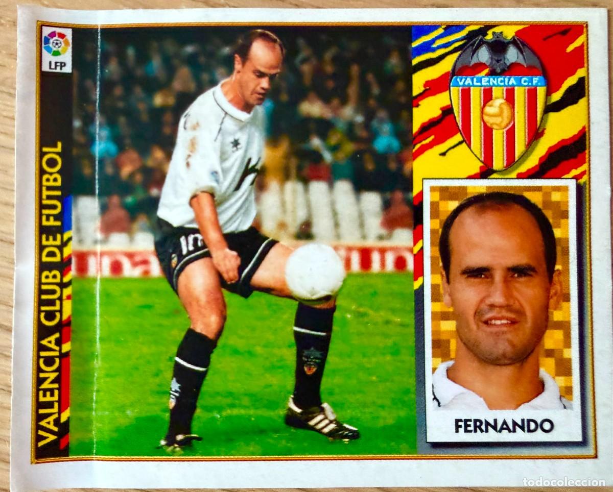 Fu&szlig;ball-Sticker: FERNANDO VALENCIA 97 98 1997 1998 LIGA EDICIONES ESTE VENTANILLA STICKER