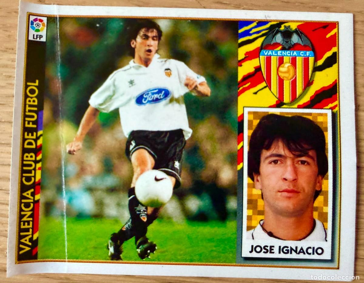 Fu&szlig;ball-Sticker: JOSE IGNACIO BAJA VALENCIA 97 98 1997 1998 LIGA EDICIONES ESTE VENTANILLA STICKER