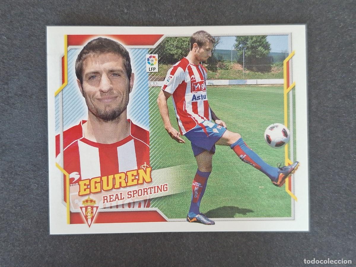 Fu&szlig;ball-Sticker: L4 EGUREN SPORTING DE GIJON FICHAJE 16 LIGA ESTE 2010 2011 10 11 NUNCA PEGADO SIN PEGAR
