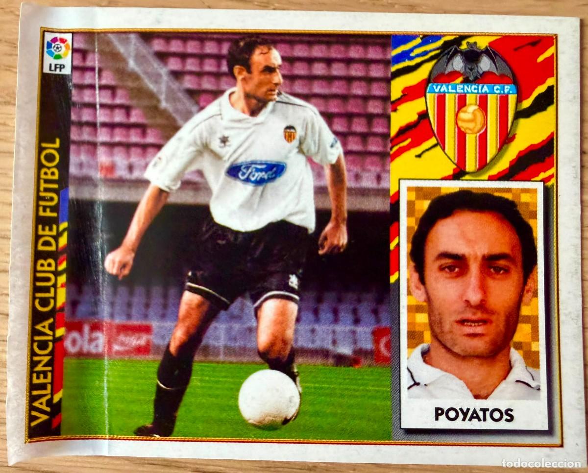 Figurine di Calcio: POYATOS BAJA VALENCIA 97 98 1997 1998 LIGA EDICIONES ESTE VENTANILLA STICKER