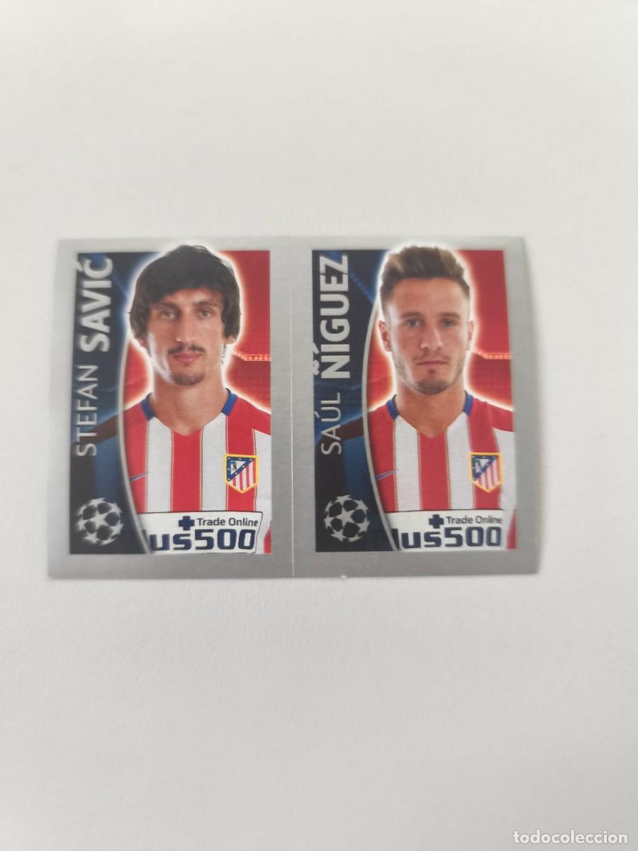 Figurine di Calcio: STICKERS CHAMPIONS LEAGUE 16 17 2016 2017 TOPPS SAVIC SA&Uacute;L &Ntilde;&Iacute;GUEZ ATLETICO DE MADRID 189 CJU