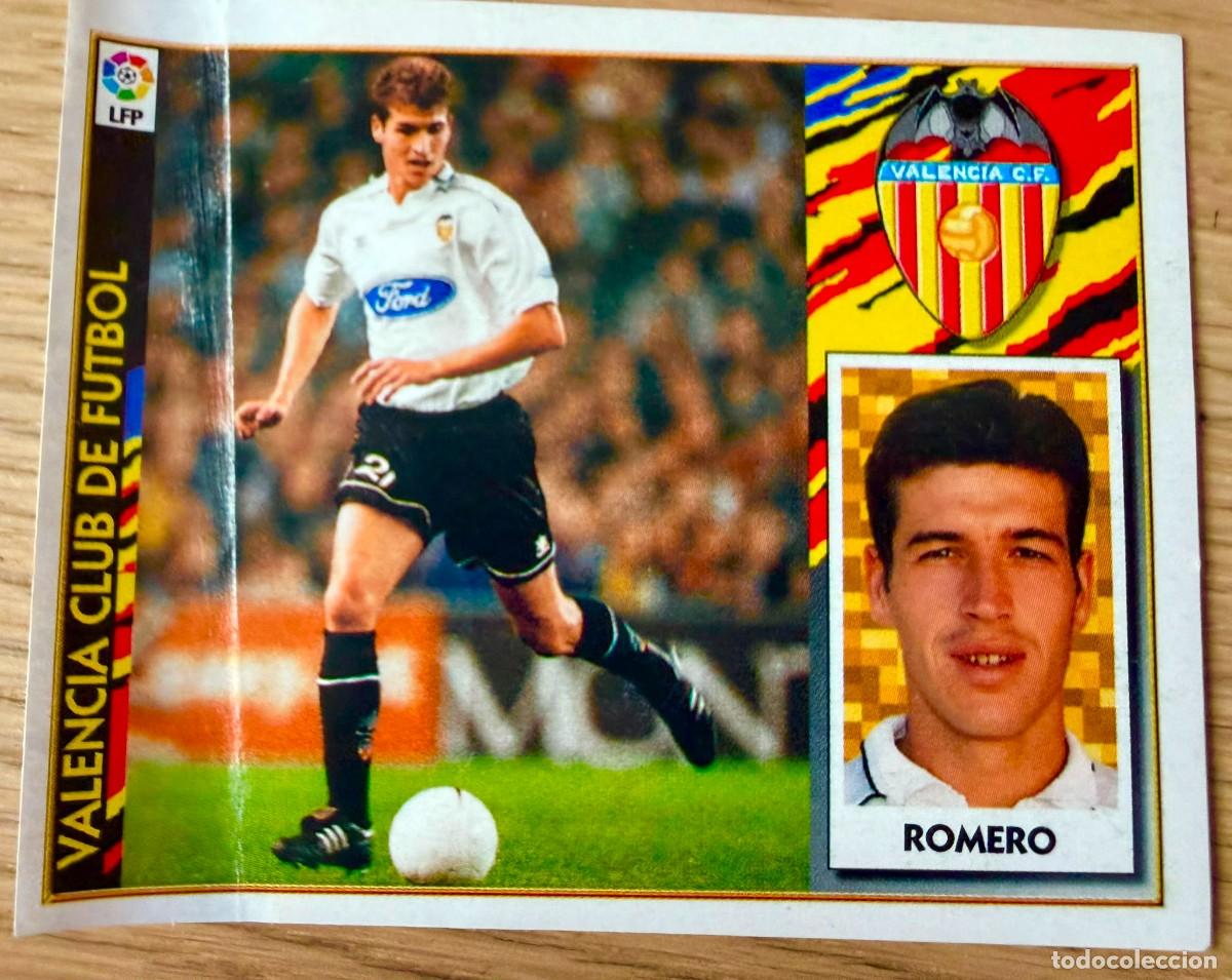 Cartes &agrave; collectionner de Football: ROMERO BAJA VALENCIA 97 98 1997 1998 LIGA EDICIONES ESTE VENTANILLA STICKER