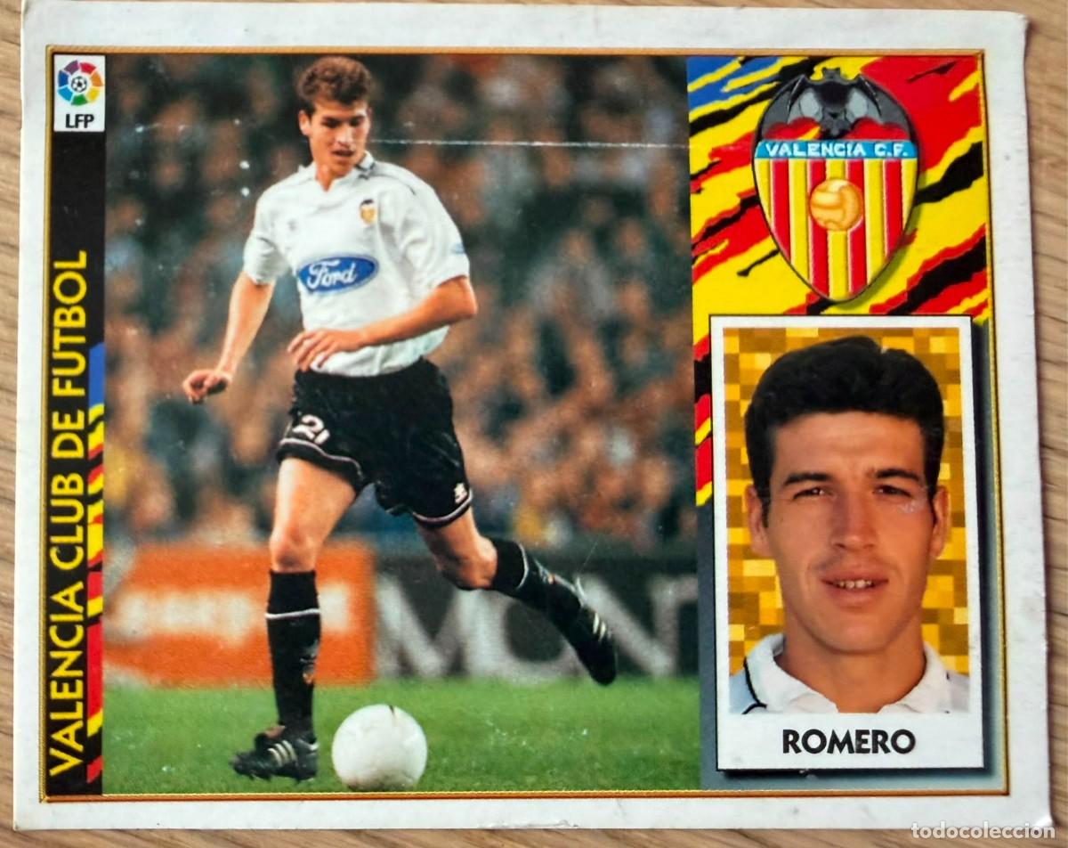 Cartes &agrave; collectionner de Football: ROMERO BAJA VALENCIA 97 98 1997 1998 LIGA EDICIONES ESTE VENTANILLA STICKER