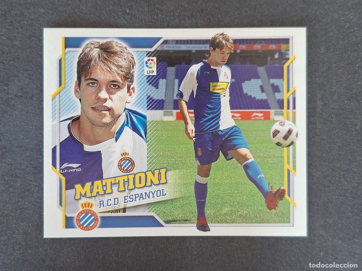 Cartes &agrave; collectionner de Football: L4 MATTIONI R. C. D. ESPA&Ntilde;OL FICHAJE 18 LIGA ESTE 2010 2011 10 11 NUNCA PEGADO SIN PEGAR