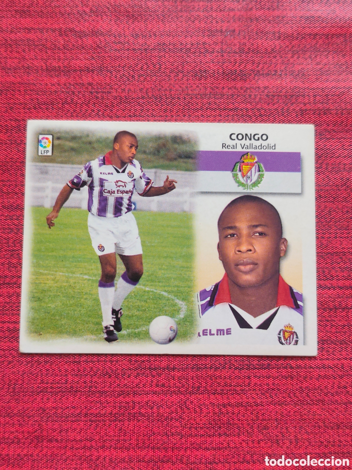 Football Stickers: FICHAJE 1 BIS CONGO REAL VALLADOLID EDICIONES ESTE 1999 2000