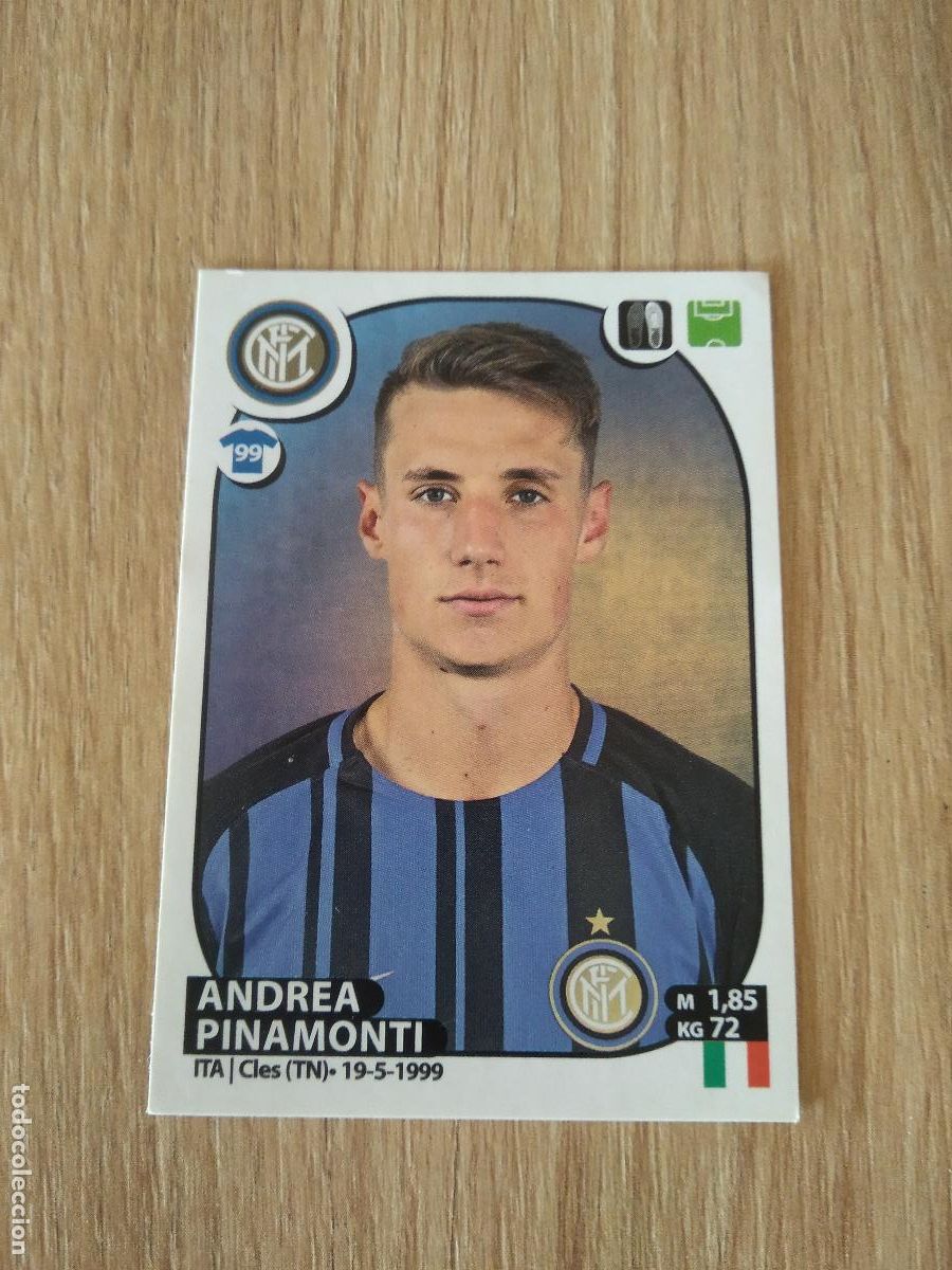 Fu&szlig;ball-Sticker: 280 ANDREA PINAMONTI INTER MILAN CROMO FUTBOL PANINI LIGA ITALIA 2017-2018 CALCIATORI 17-18