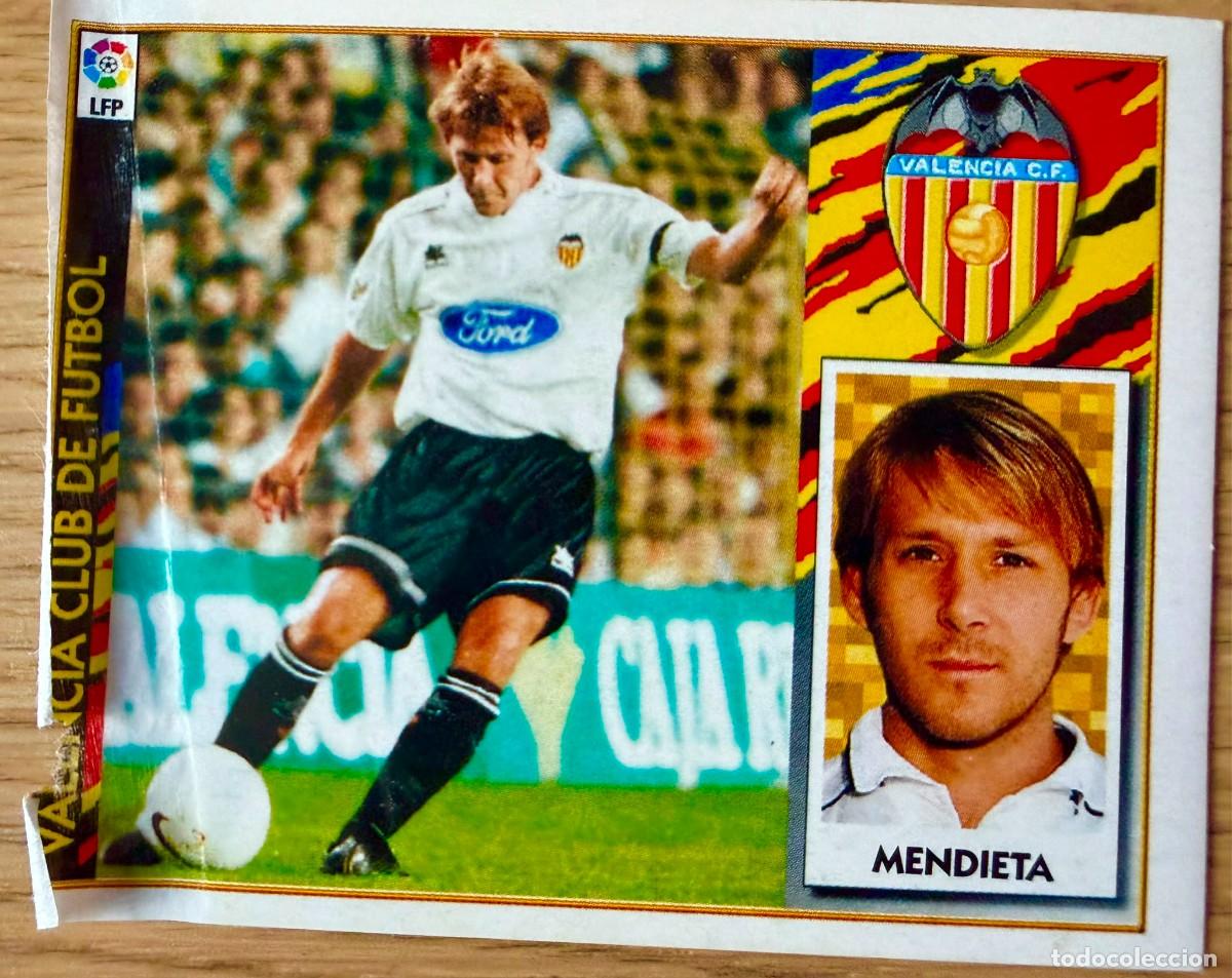 Cromos de f&uacute;tbol: MENDIETA VALENCIA 97 98 1997 1998 LIGA EDICIONES ESTE VENTANILLA STICKER