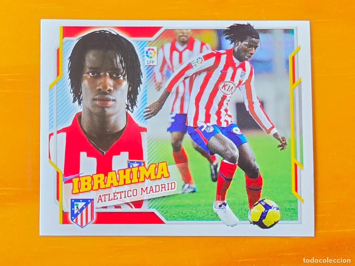 Cromos de f&uacute;tbol: 14 B Ibrahima Bald&eacute;, Atl&eacute;tico de Madrid, Panini Ediciones Liga Este 2010 2011 10 11