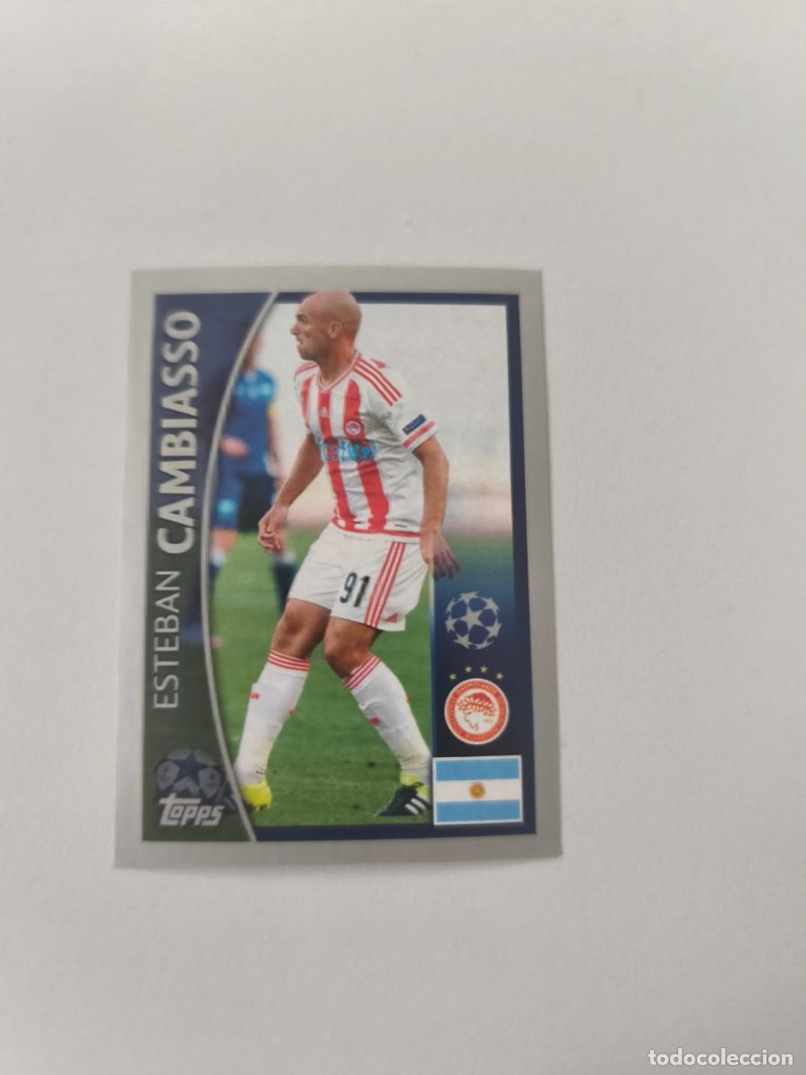 Cromos de f&uacute;tbol: STICKERS CHAMPIONS LEAGUE 16 17 2016 2017 TOPPS ESTEBAN CAMBIASSO OLYMPIACOS 373 CJU