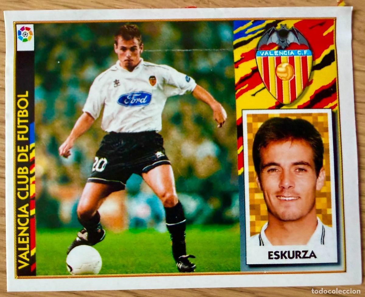 Cromos de f&uacute;tbol: ESKURZA BAJA VALENCIA 97 98 1997 1998 LIGA EDICIONES ESTE VENTANILLA STICKER