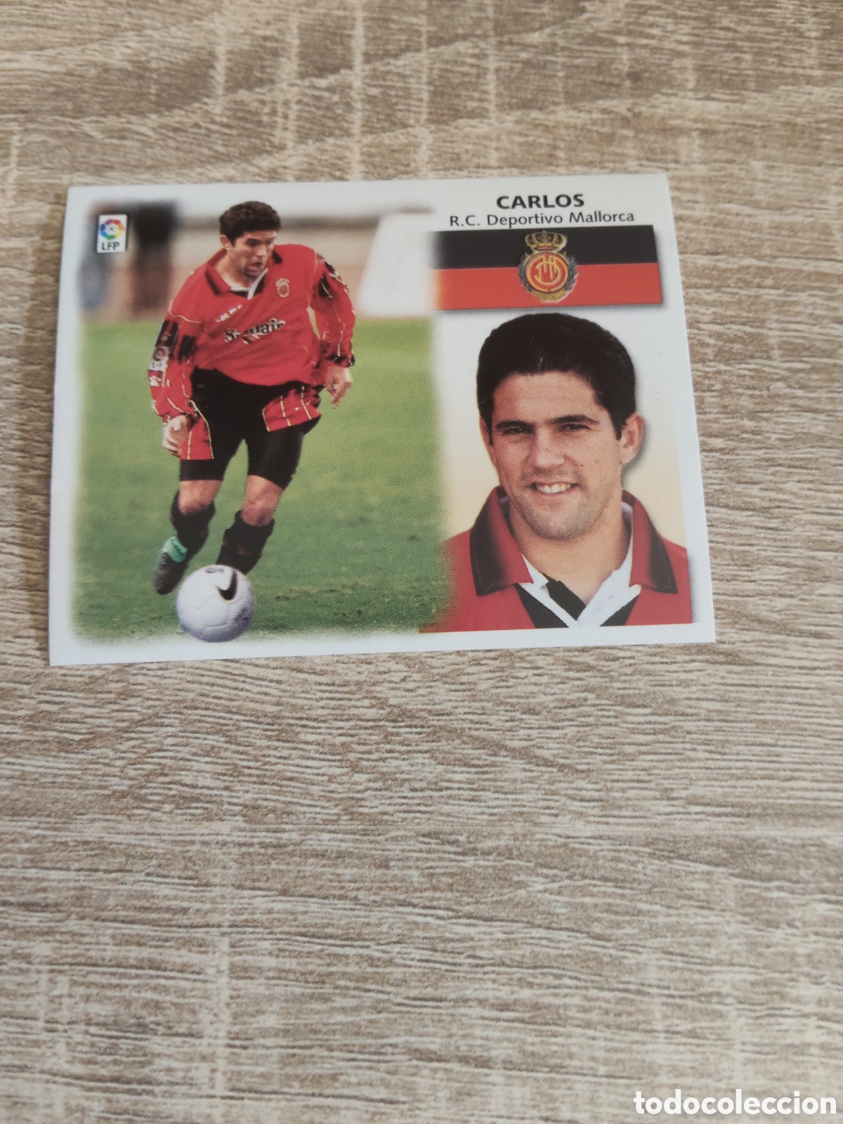 Cromos de f&uacute;tbol: Carlos Mallorca liga 1999 2000 99 00 ediciones este