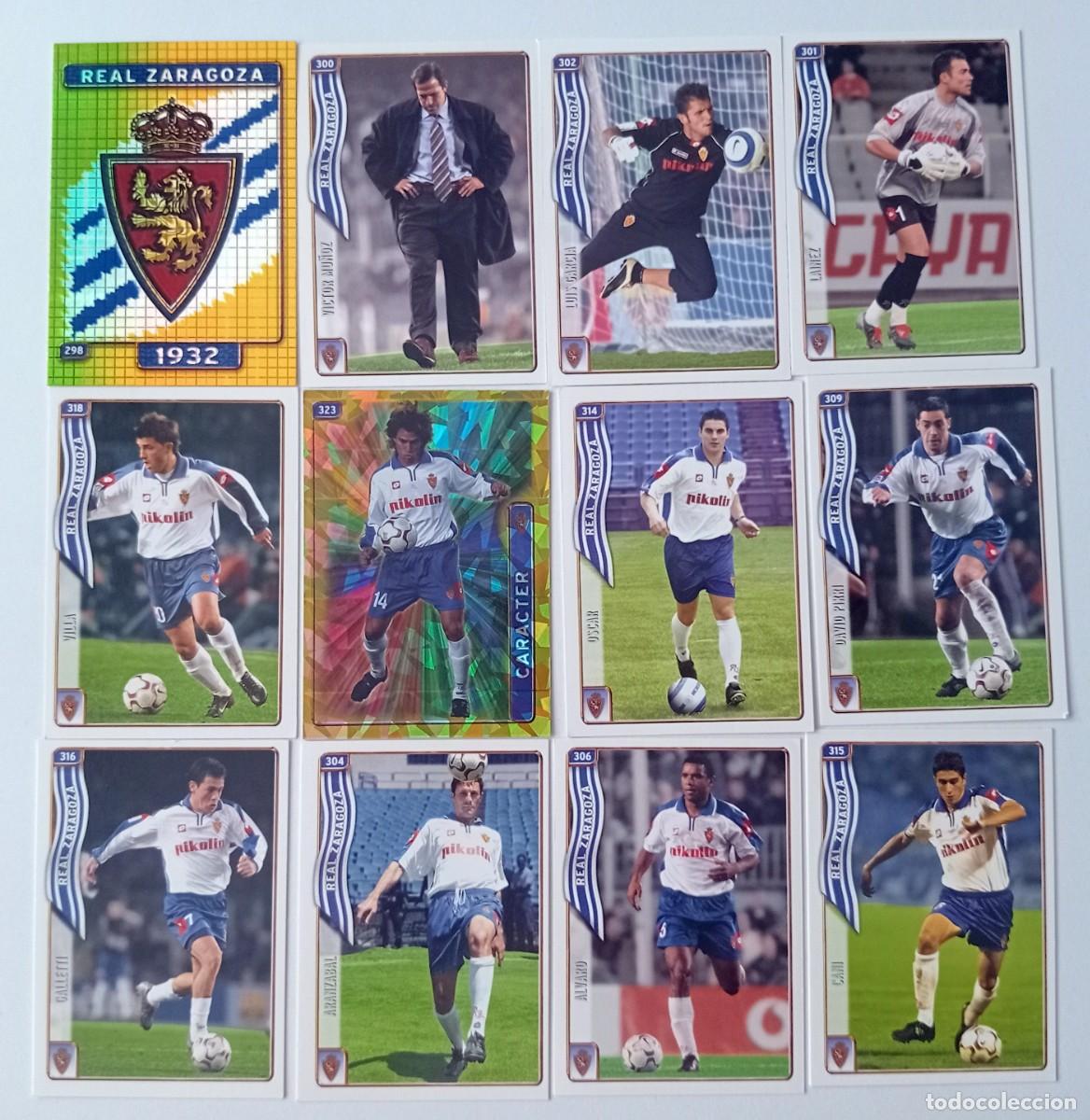Cromos de f&uacute;tbol: REAL ZARAGOZA LOTE CROMOS FUTBOL TRADING CARDS MUNDI CROMO 2004-2005