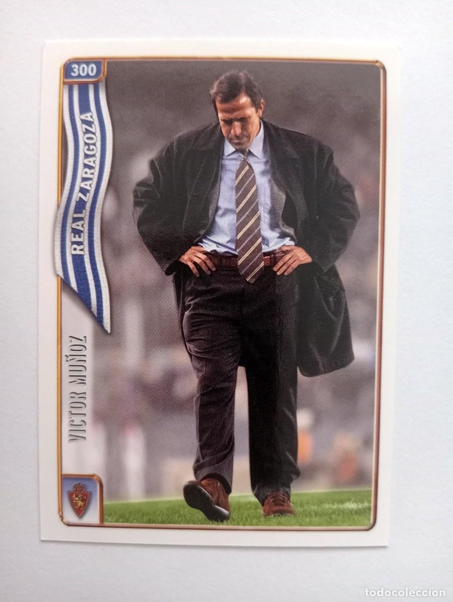 Fu&szlig;ball-Sticker: CROMO FUTBOL REAL ZARAGOZA MUNDI CROMO 2004-2005: ENTRENADOR VICTOR MU&Ntilde;OZ