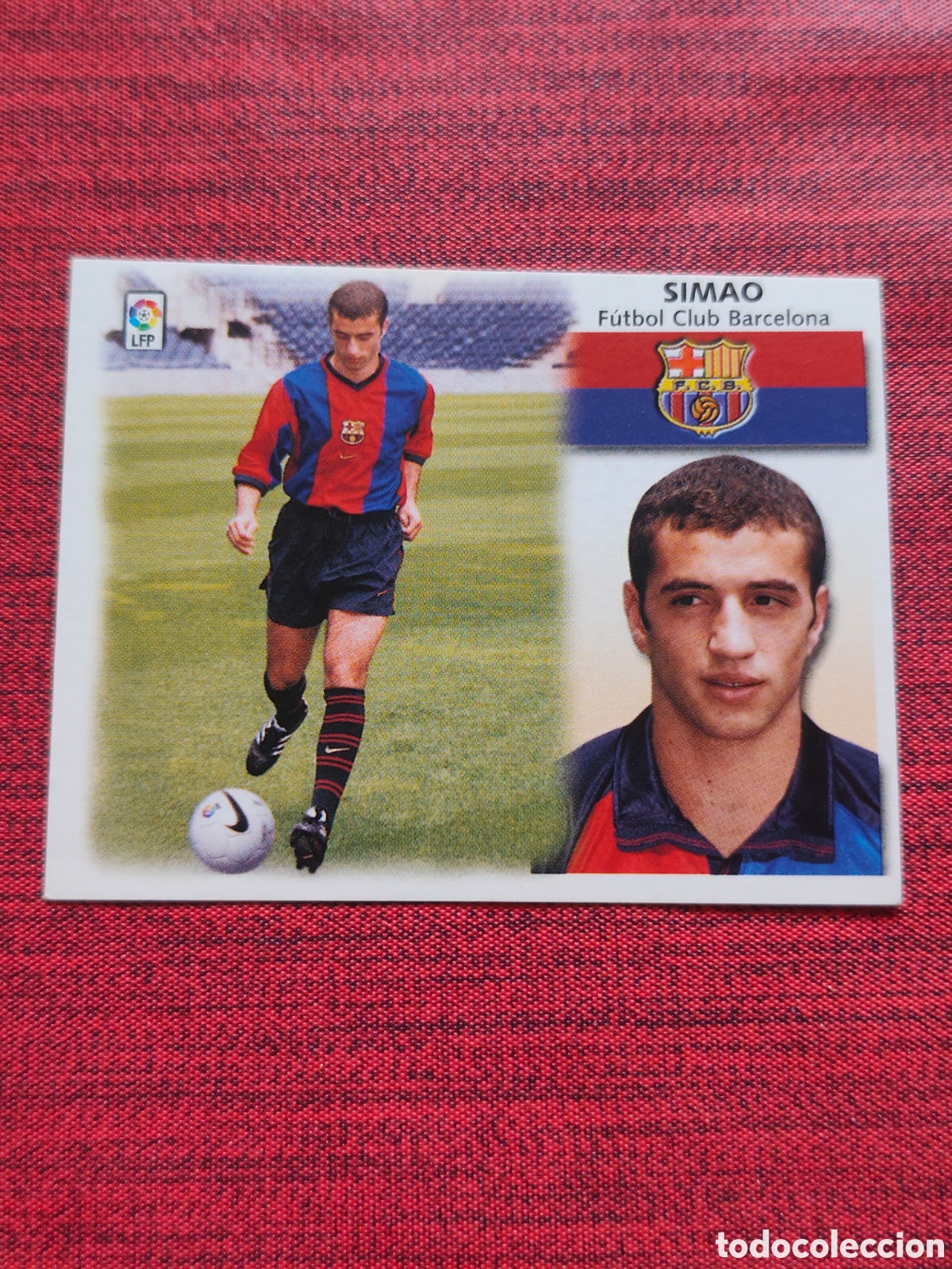 Cromos de f&uacute;tbol: FICHAJE 1 SIMAO FC BARCELONA EDICIONES ESTE 1999 2000