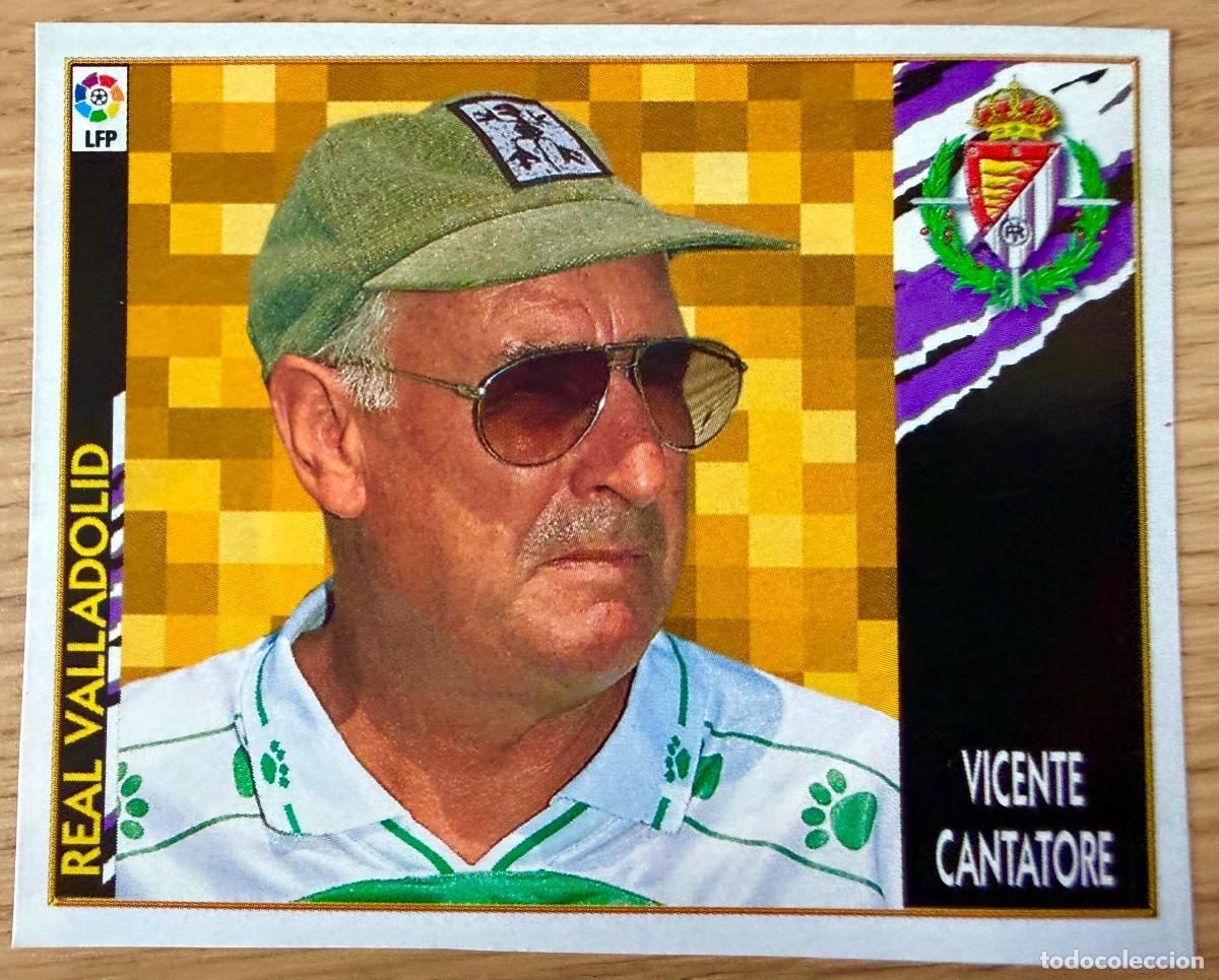 Cromos de f&uacute;tbol: ENTRENADOR VICENTE CANTATORE VALLADOLID 97 98 1997 1998 LIGA EDICIONES ESTE RECORTADO STICKER