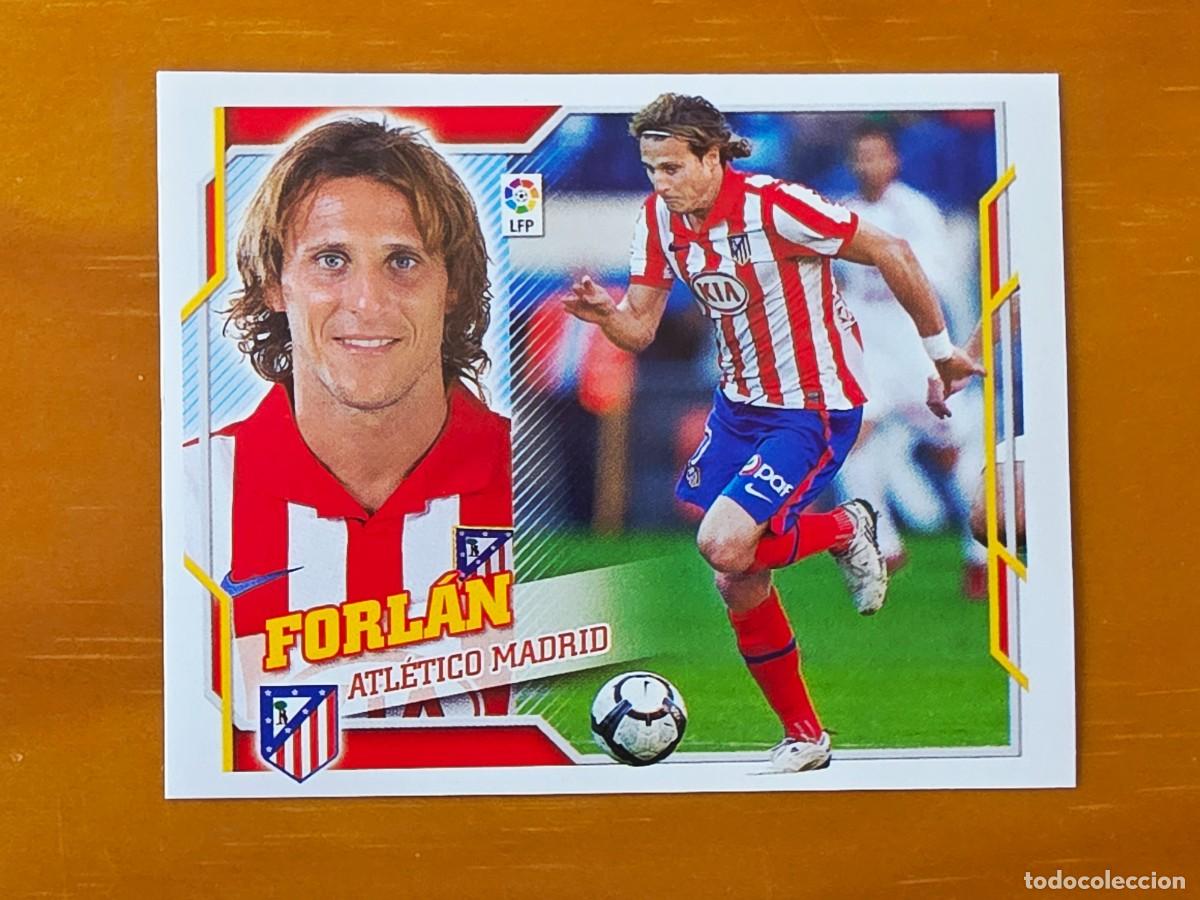 Cromos de f&uacute;tbol: 15 Diego Forl&aacute;n, Atl&eacute;tico de Madrid, Panini Ediciones Liga Este 2010 2011 10 11