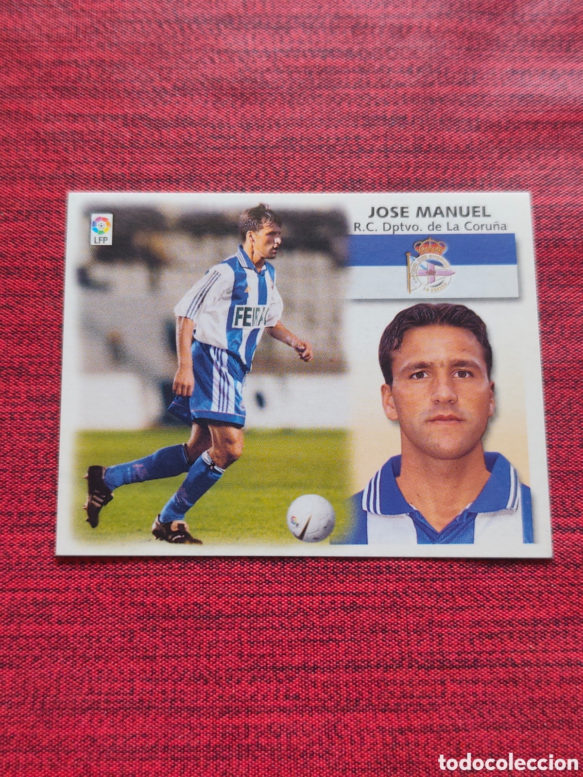 Cromos de f&uacute;tbol: FICHAJE 4 JOS&Eacute; MANUEL DEPORTIVO EDICIONES ESTE 1999 2000