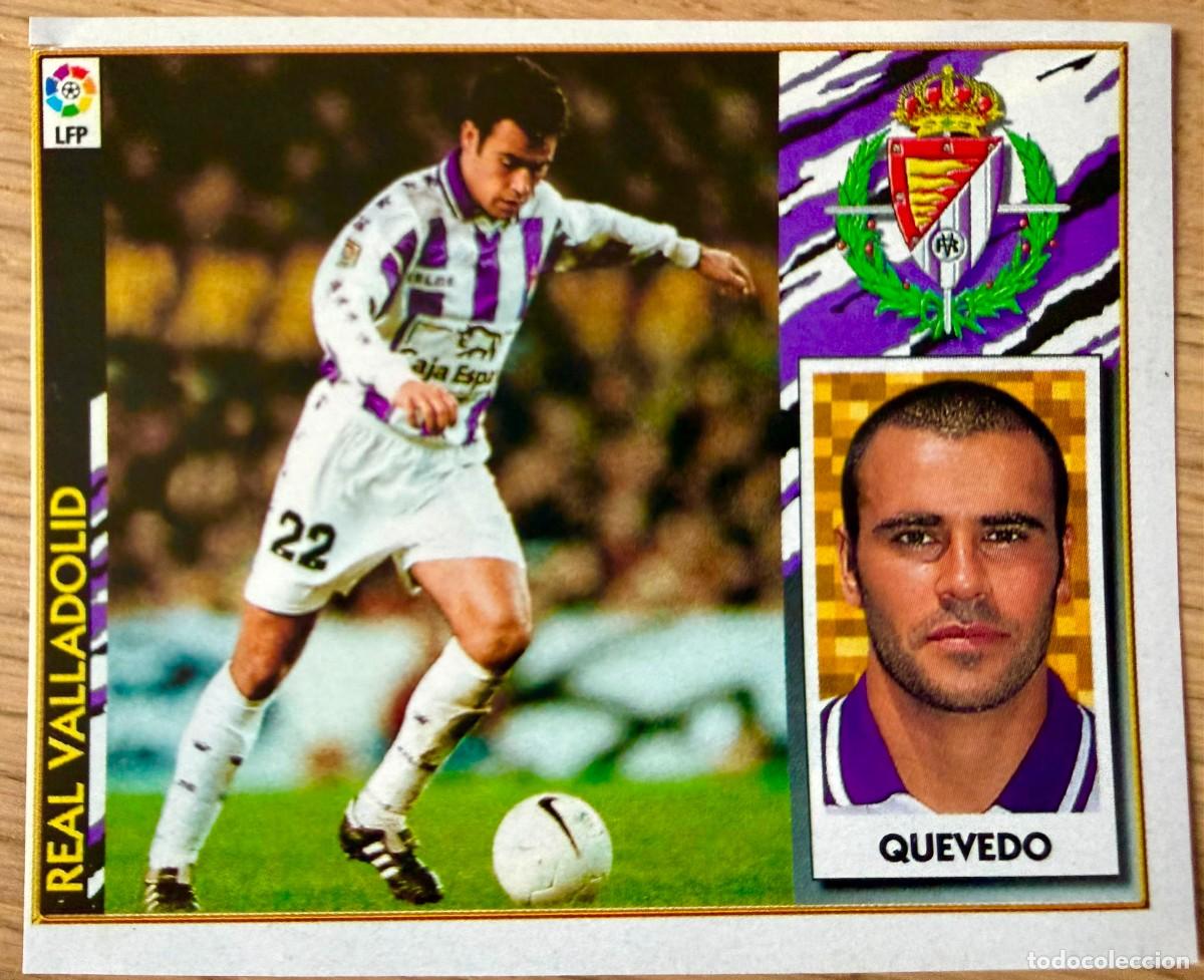 Cromos de f&uacute;tbol: QUEVEDO VALLADOLID 97 98 1997 1998 LIGA EDICIONES ESTE RECORTADO STICKER