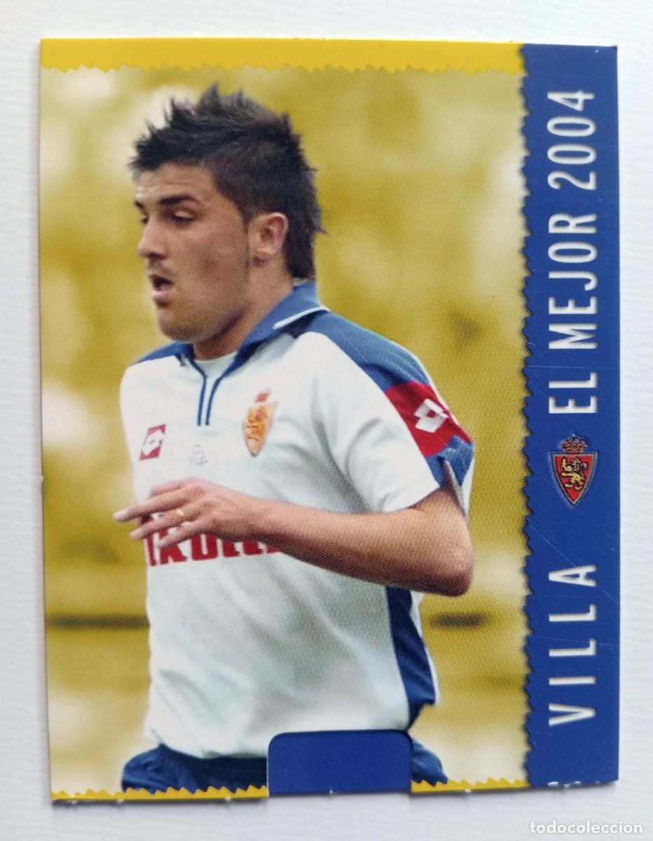 Cromos de f&uacute;tbol: CROMO FUTBOL REAL ZARAGOZA MUNDI CROMO 2004-2005: DAVID VILLA EL MEJOR