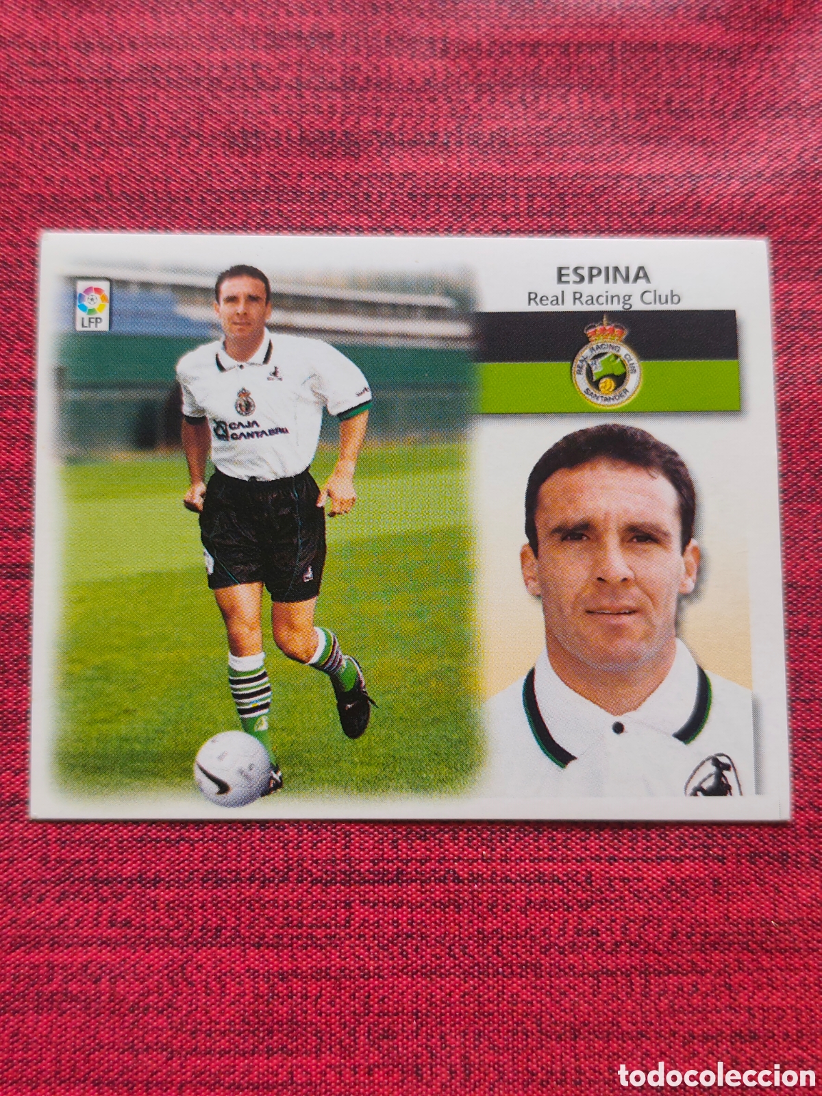 Cromos de f&uacute;tbol: FICHAJE 7 ESPINA RACING SANTANDER EDICIONES ESTE 1999 2000