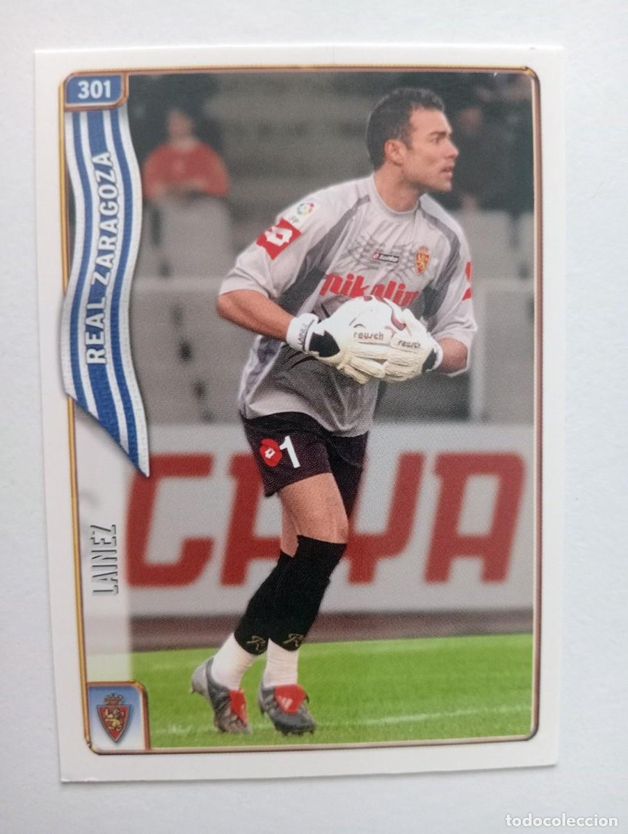 Cromos de f&uacute;tbol: CROMO FUTBOL REAL ZARAGOZA MUNDI CROMO 2004-2005: L&Aacute;INEZ