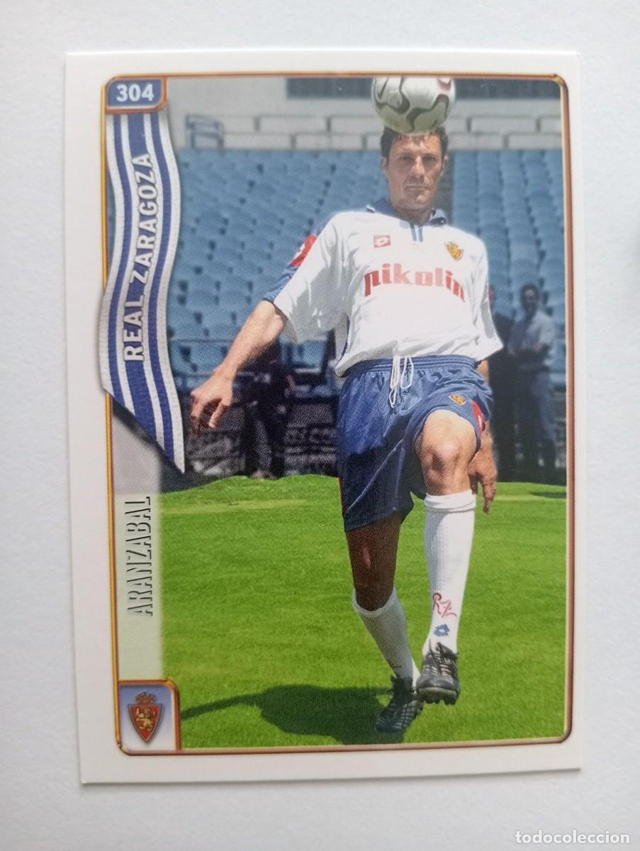Cromos de f&uacute;tbol: CROMO FUTBOL REAL ZARAGOZA MUNDI CROMO 2004-2005: ARANZ&Aacute;BAL