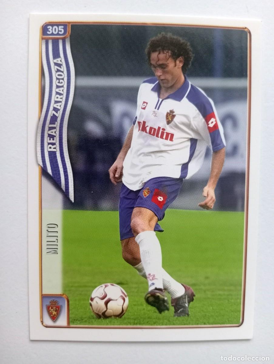 Cromos de f&uacute;tbol: CROMO FUTBOL REAL ZARAGOZA MUNDI CROMO 2004-2005: GABI MILITO