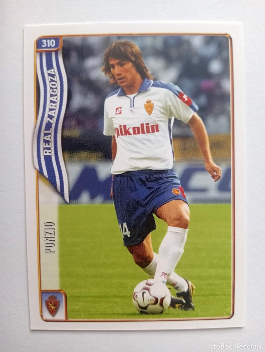 Cromos de f&uacute;tbol: CROMO FUTBOL REAL ZARAGOZA MUNDI CROMO 2004-2005: PONZIO
