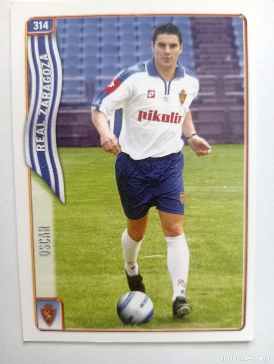 Cromos de f&uacute;tbol: CROMO FUTBOL REAL ZARAGOZA MUNDI CROMO 2004-2005: &Oacute;SCAR