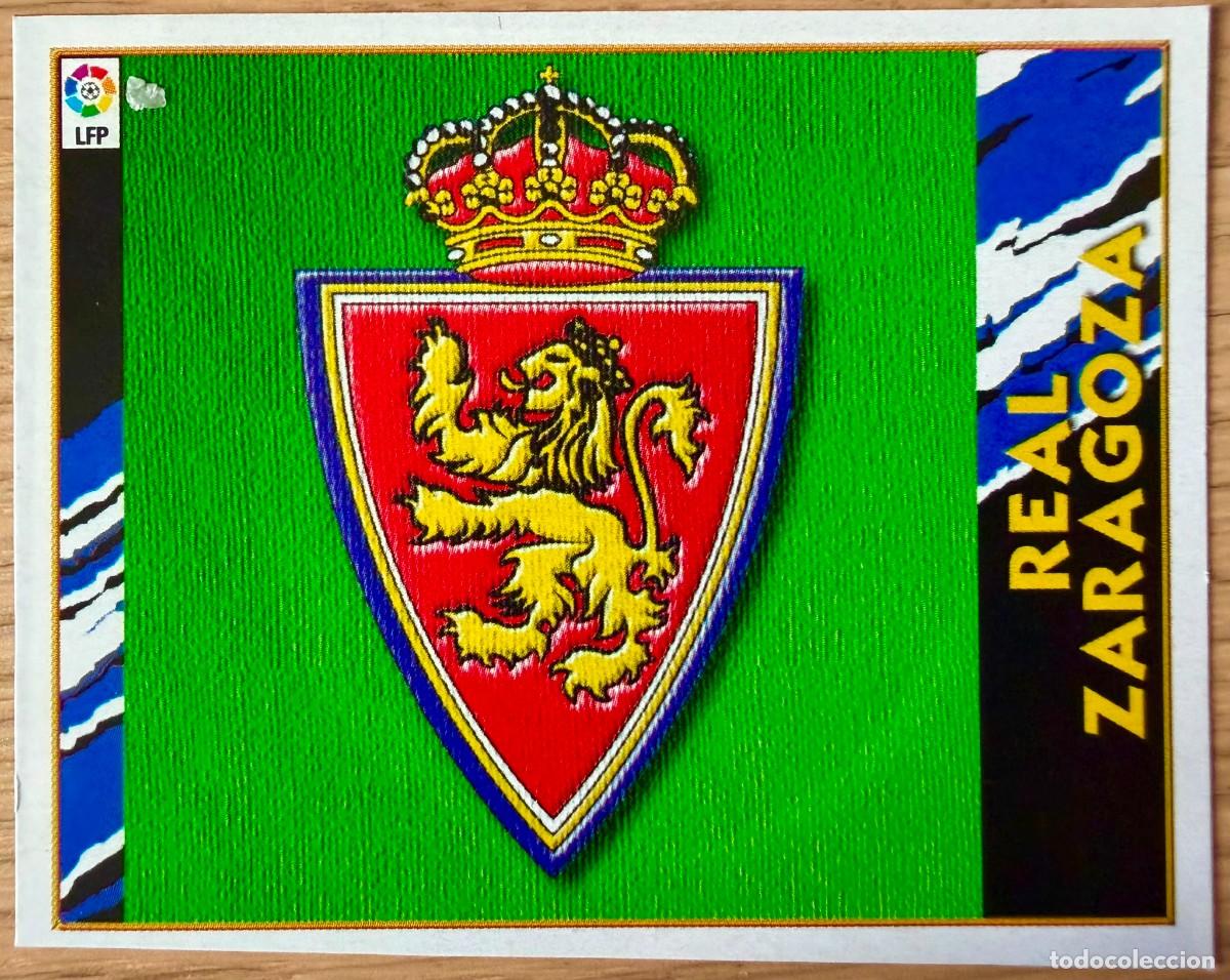 Cromos de f&uacute;tbol: ESCUDO REAL ZARAGOZA 97 98 1997 1998 LIGA EDICIONES ESTE RECORTADO STICKER