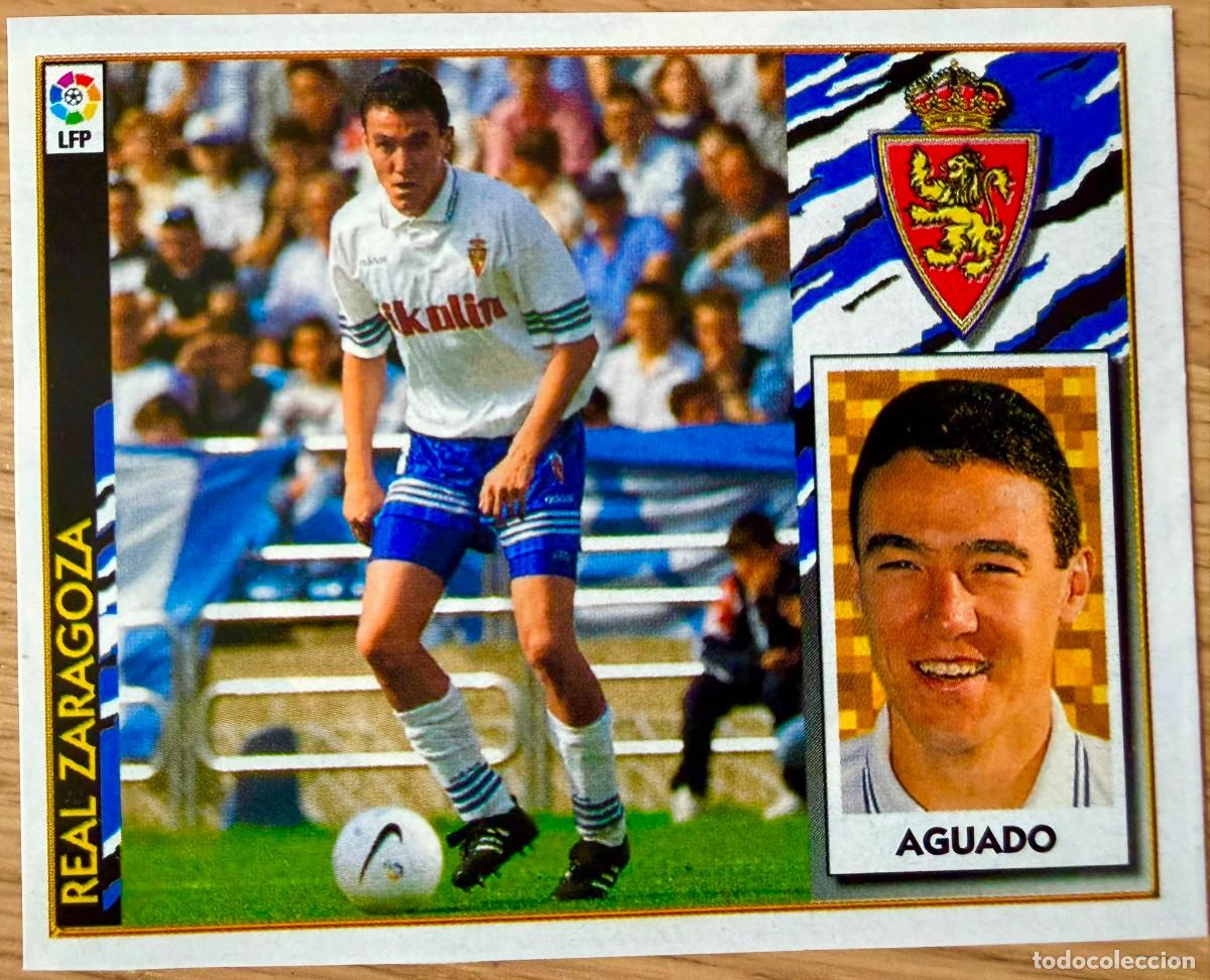 Cromos de f&uacute;tbol: AGUADO REAL ZARAGOZA 97 98 1997 1998 LIGA EDICIONES ESTE RECORTADO STICKER