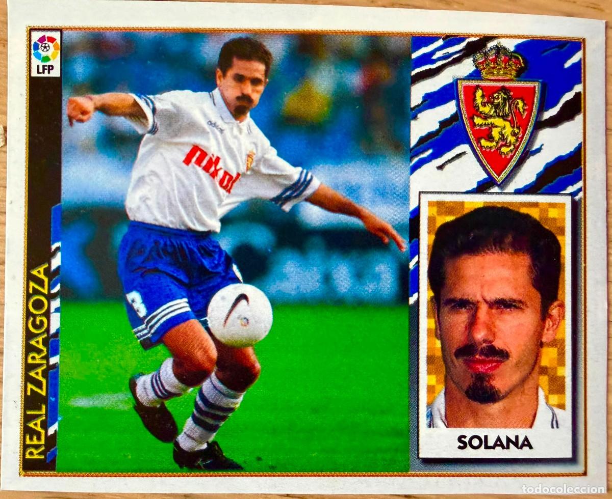 Cromos de f&uacute;tbol: SOLANA REAL ZARAGOZA 97 98 1997 1998 LIGA EDICIONES ESTE RECORTADO STICKER