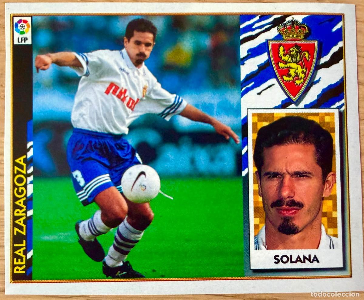 Cromos de f&uacute;tbol: SOLANA REAL ZARAGOZA 97 98 1997 1998 LIGA EDICIONES ESTE RECORTADO STICKER