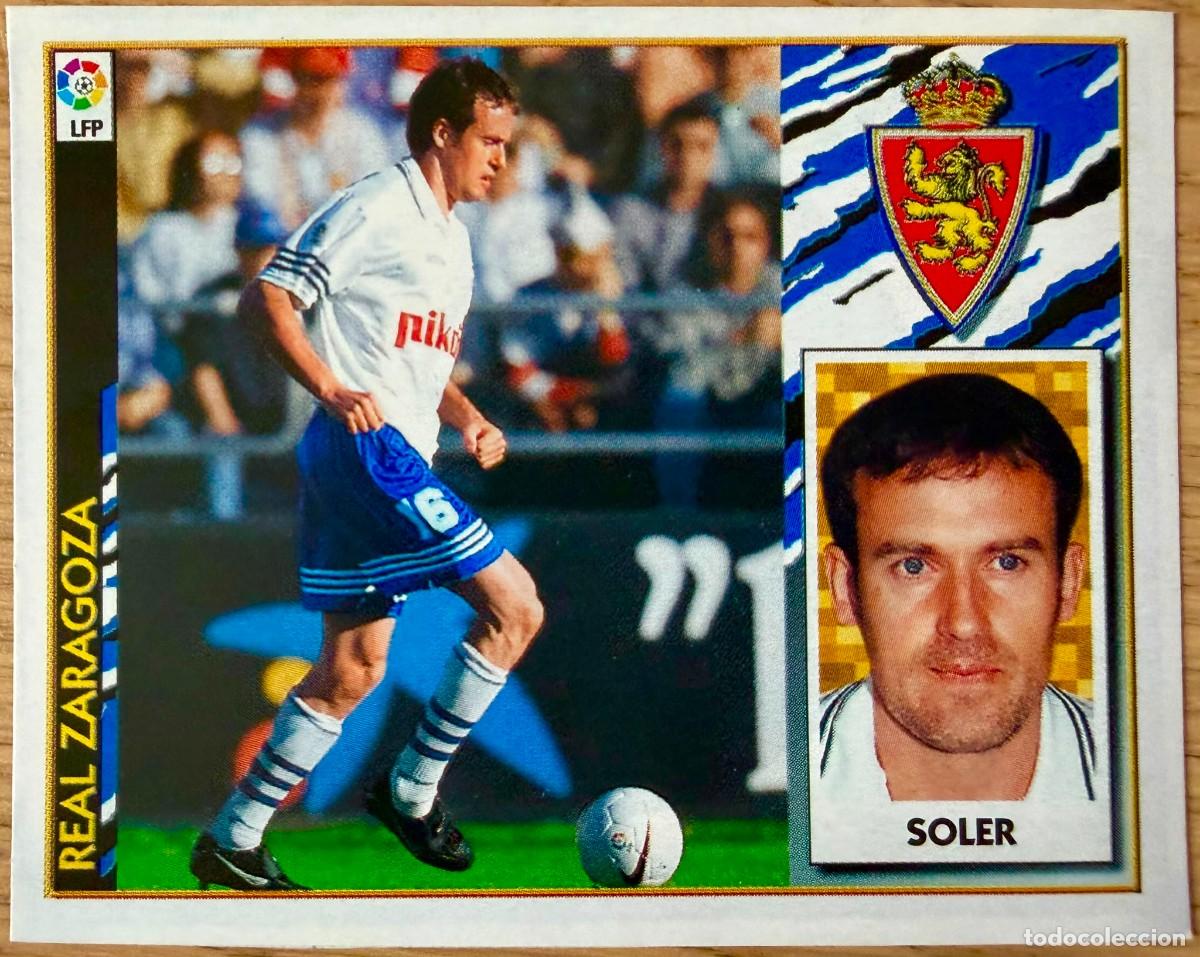 Cromos de f&uacute;tbol: SOLER REAL ZARAGOZA 97 98 1997 1998 LIGA EDICIONES ESTE RECORTADO STICKER