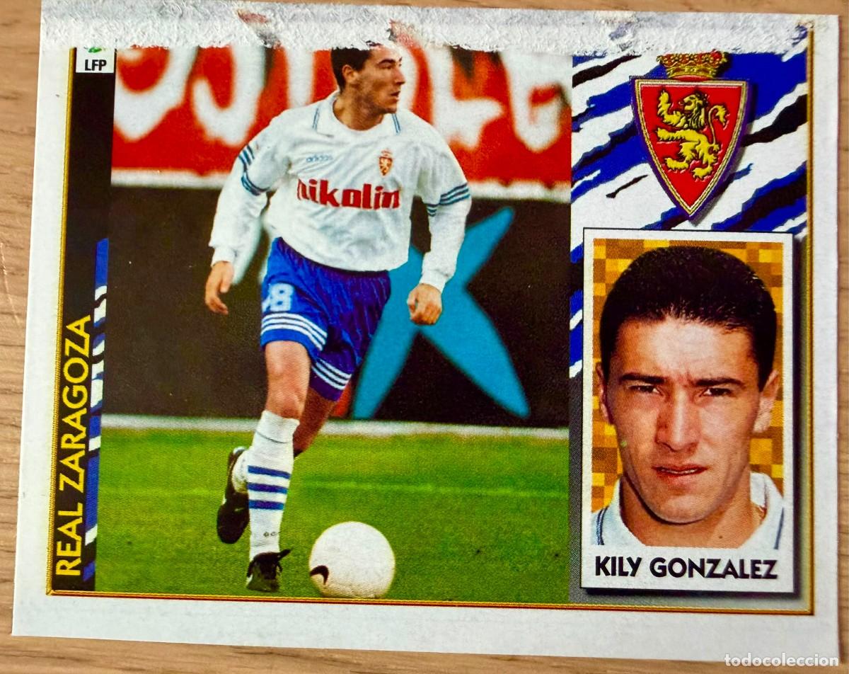 Cromos de f&uacute;tbol: KILY GONZALEZ REAL ZARAGOZA 97 98 1997 1998 LIGA EDICIONES ESTE RECORTADO STICKER