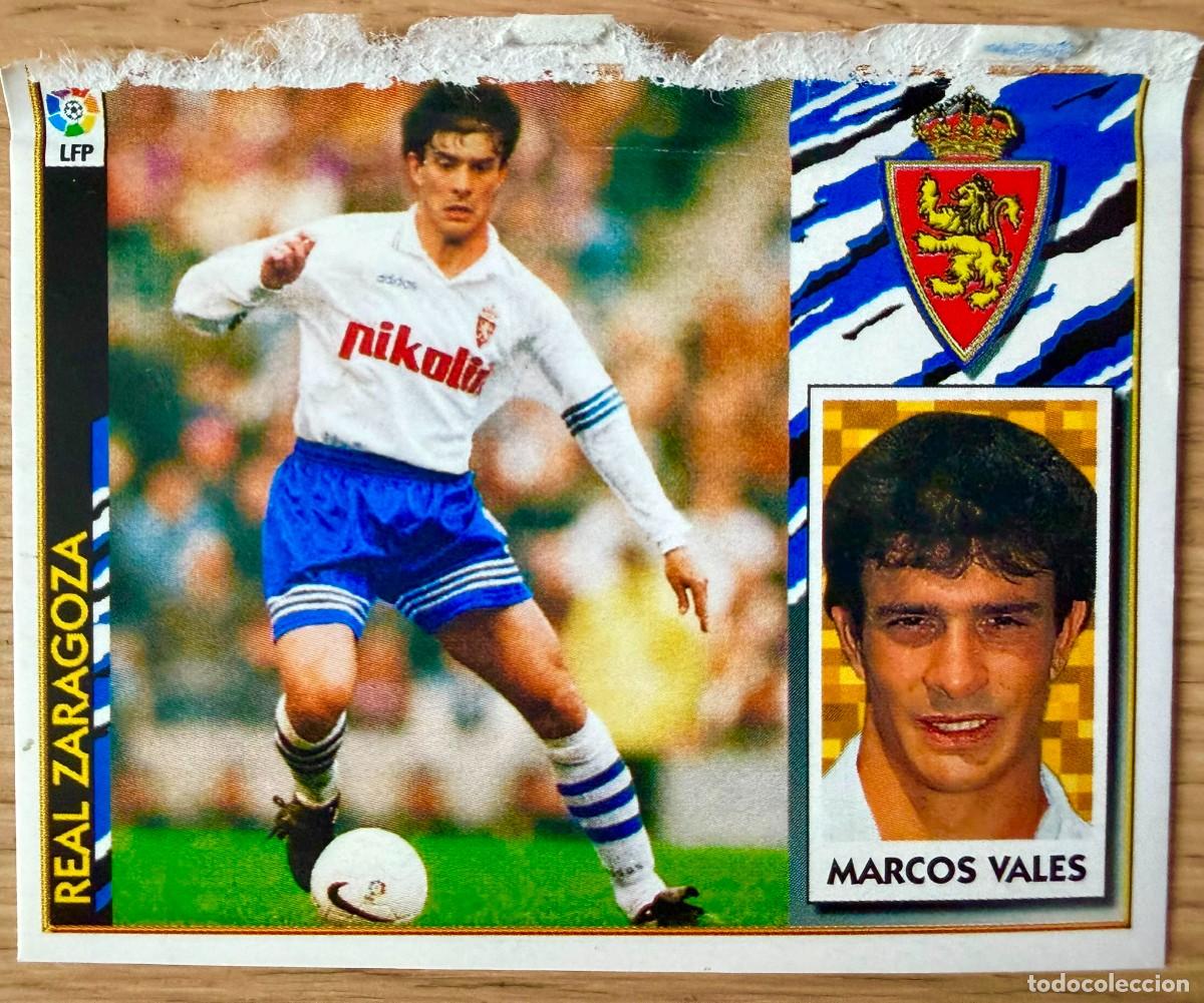Cromos de f&uacute;tbol: MARCOS VALES COLOCA REAL ZARAGOZA 97 98 1997 1998 LIGA EDICIONES ESTE VENTANILLA STICKER