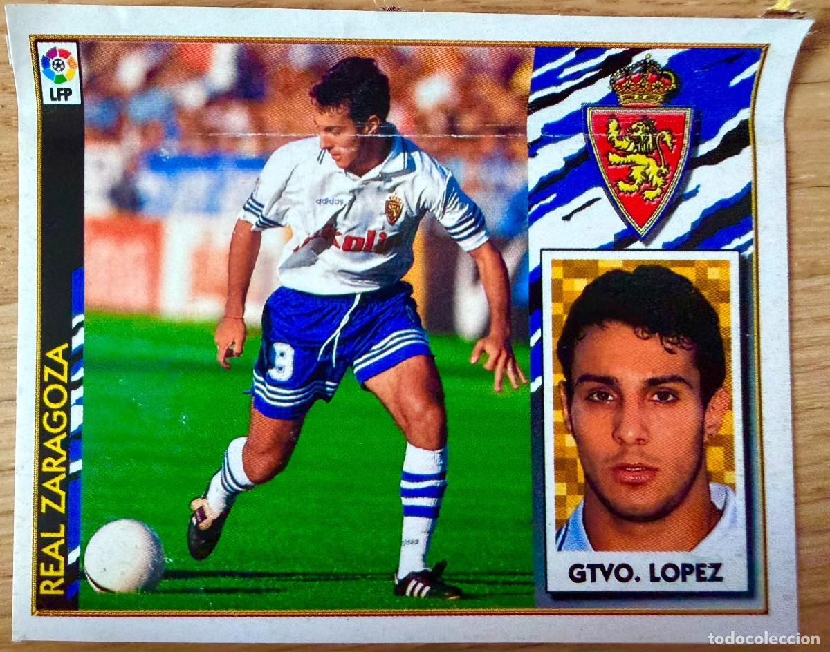 Cromos de f&uacute;tbol: GUSTAVO LOPEZ REAL ZARAGOZA 97 98 1997 1998 LIGA EDICIONES ESTE VENTANILLA STICKER
