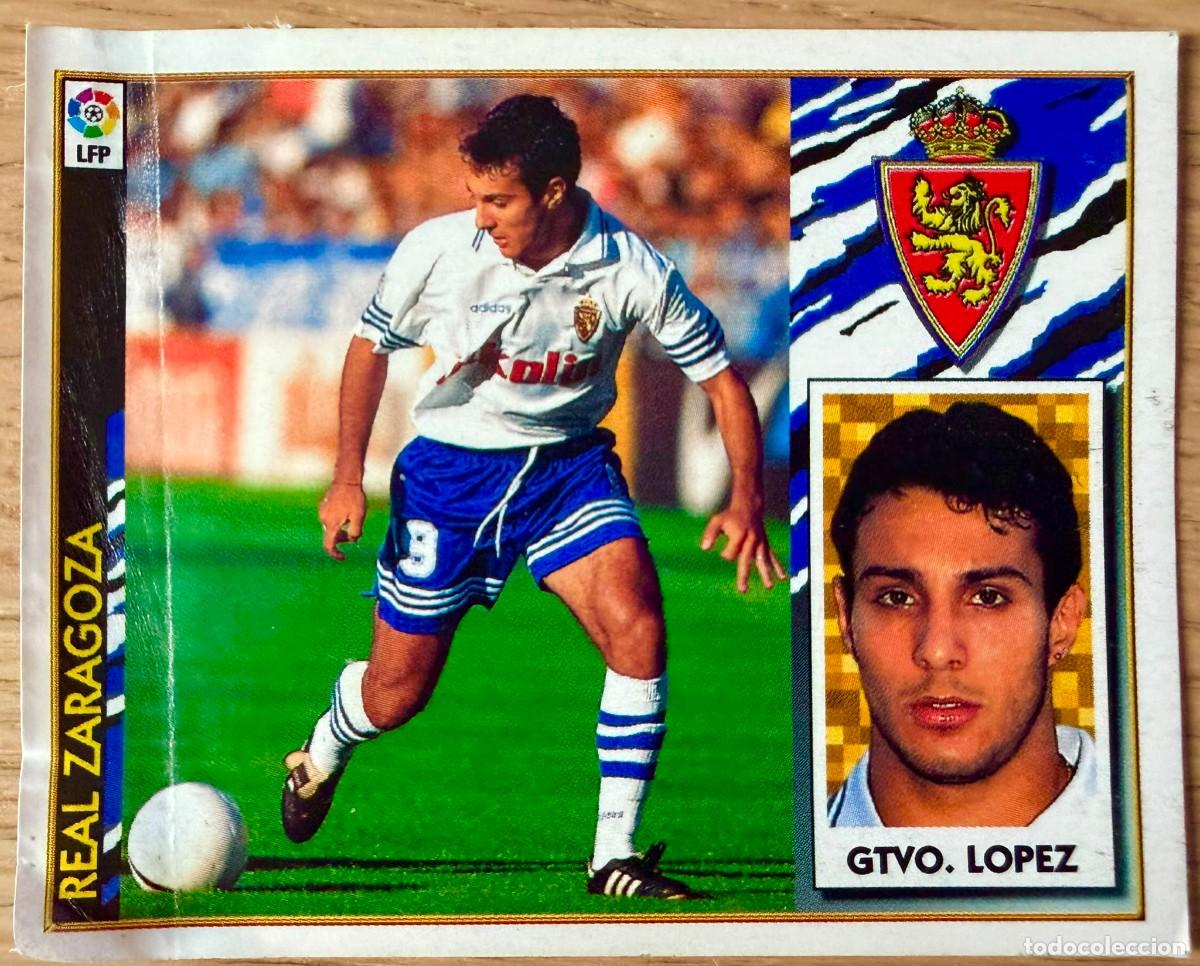 Cromos de f&uacute;tbol: GUSTAVO LOPEZ REAL ZARAGOZA 97 98 1997 1998 LIGA EDICIONES ESTE VENTANILLA STICKER