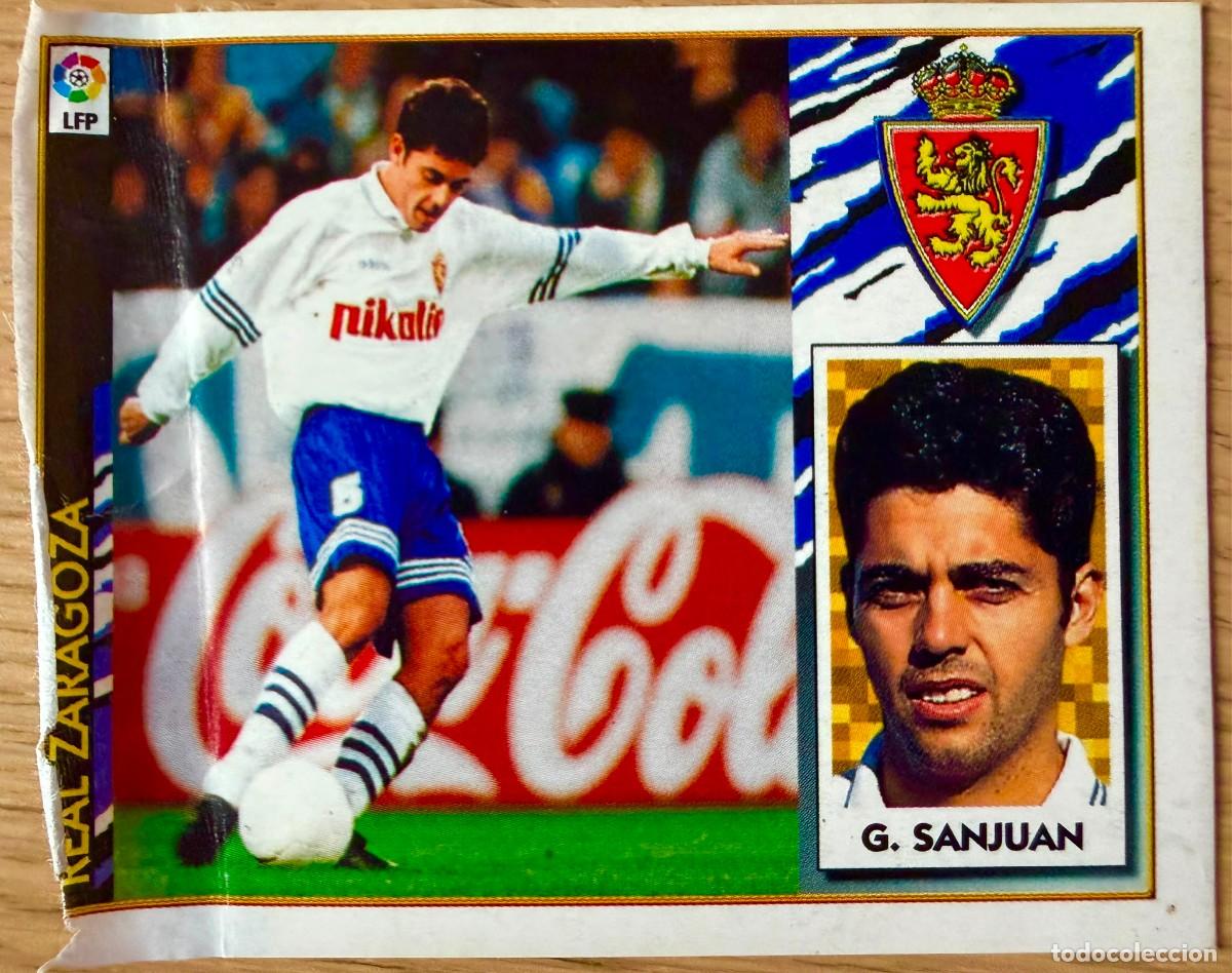 Cromos de f&uacute;tbol: GARCIA SANJUAN REAL ZARAGOZA 97 98 1997 1998 LIGA EDICIONES ESTE VENTANILLA STICKER