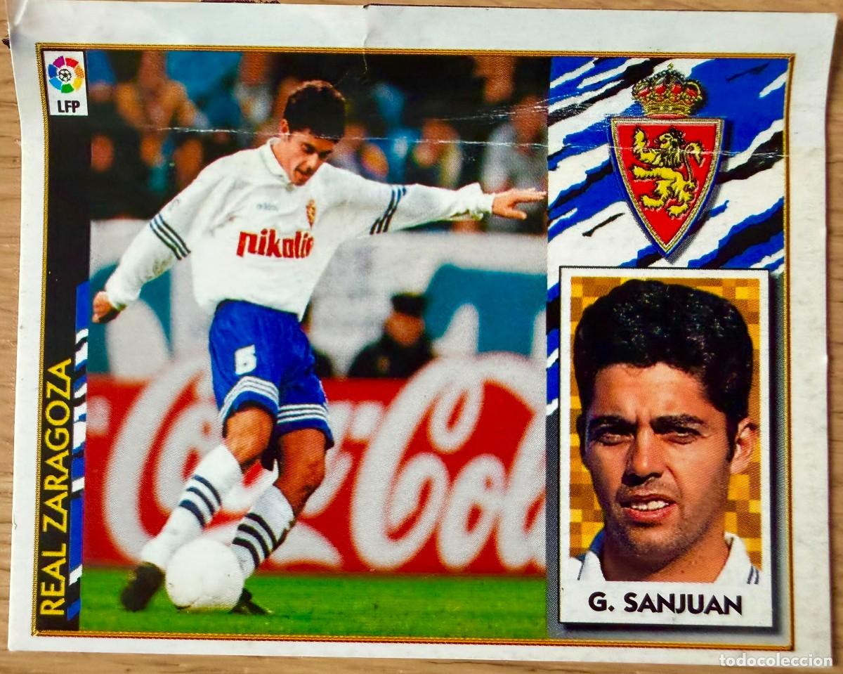 Cromos de f&uacute;tbol: GARCIA SANJUAN REAL ZARAGOZA 97 98 1997 1998 LIGA EDICIONES ESTE VENTANILLA STICKER